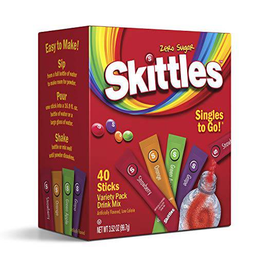Skittles Singles to Go Drink Mix - PACK OF 3