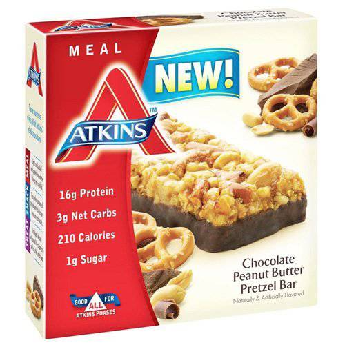 Atkins Advantage Bar, Chocolate Peanut Butter Pretzel, 1.7 Ounce