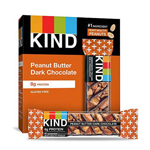 KIND Nut Bars, Peanut Butter Dark Chocolate, 1.4 Ounce, Gluten Free, 7g Protein (Pack of 60)