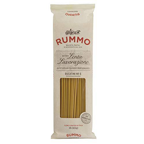 Rummo Italian Pasta Bucatini No.6, Always Al Dente (16 ounce)