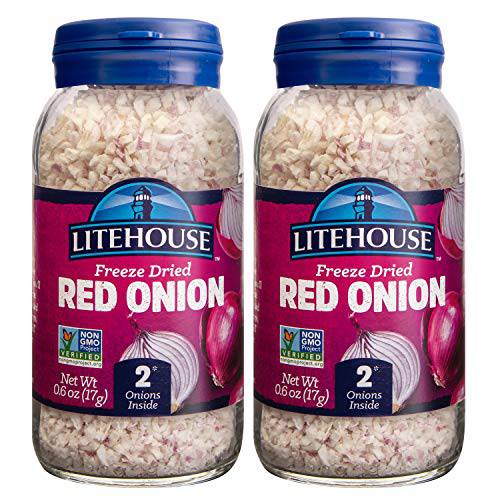 Litehouse Freeze Dried Red Onion, 0.60 Ounce, 2-Pack