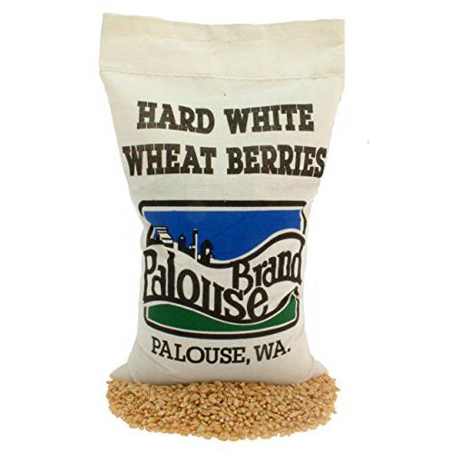 Hard White Wheat Berries | 3 lbs | Cotton Drawstring Bag | Non-GMO Project Verified | Kosher | Family Farmed