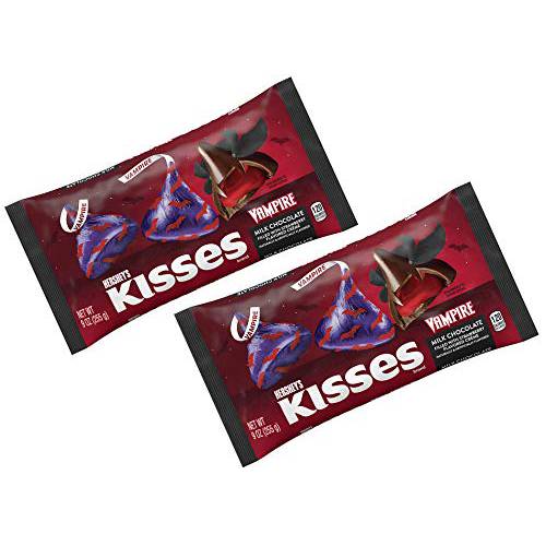 Hershey’s Kisses Strawberry Creme Filled Milk Chocolate Vampire Kisses Multi-pack of 2 - 9 oz each