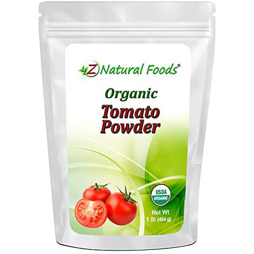 Organic Tomato Powder - 100% Pure All Natural - Red Fruit Superfood Supplement For Drinks, Smoothies, Sauce, Soup, Cooking Baking Recipes - Raw, Vegan, Gluten Free, Non GMO, Kosher - 1 lb