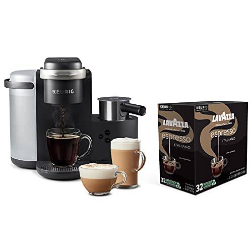 Keurig K-Café Single Serve Coffee Maker with Lavazza Espresso Italiano, 32 K-Cup Pods