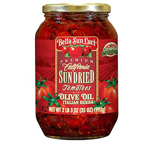 35 oz Bella Sun Luci Sun Dried Tomatoes Halves in Olive Oil