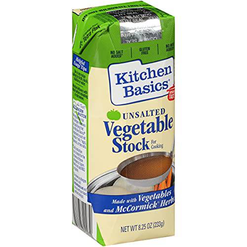 Kitchen Basics Unsalted Vegetable Stock, 8.25 fl oz