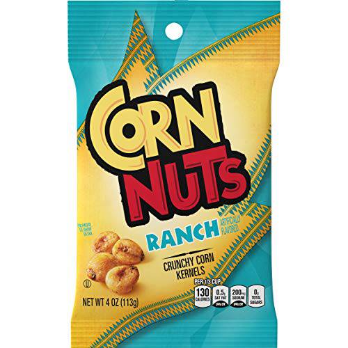 Corn Nuts Ranch Crunchy Corn Kernels (4 oz Bags, Pack of 12)