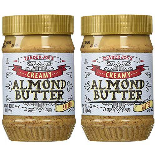 Trader Joe’s Creamy Salted Almond Butter 16 oz (Pack of 2)
