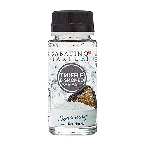 Sabatino Tartufi, NEW Smoked Truffle Salt, The First Ever All Natural Gourmet Smoked Truffle Salt, Kosher, NonGMO Project Certified oz, 4 oz