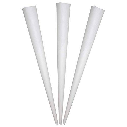 Concession Essentials Cotton Candy Cone-1000ct Cotton Candy Cones (Pack of 1000) White Paper Cones