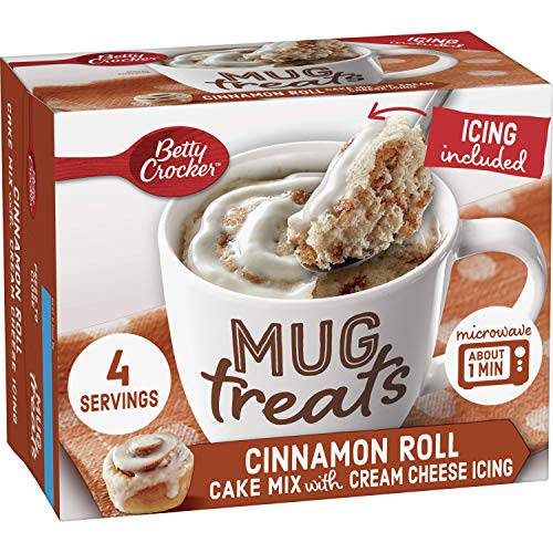 Betty Crocker Mug Treats, Cinnamon Roll, 11.8 oz, 4 ct (Pack of 6)
