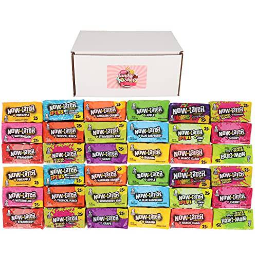 Now and Later Candy Variety Pack of 18 Flavors (2 of each, total of 36)