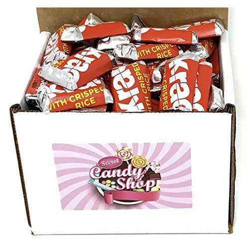 Hershey Krackel Chocolate Crisp Rice Candy Bar in Box, 1Lb (Individually Wrapped)