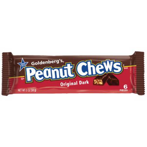 Goldenberg’s Original Dark Chocolate Peanut Chews Bar 2 oz.: 24 Count