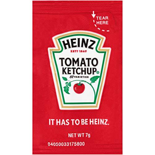 Heinz Ketchup Single Serve Packet (0.25 oz Packets, Pack of 1000)
