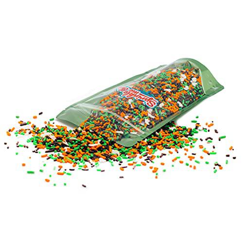 Halloween Party Edible Decorations Sprinkle Blends - A Spooky 4 Ounce Variation (Ghost Bumps)