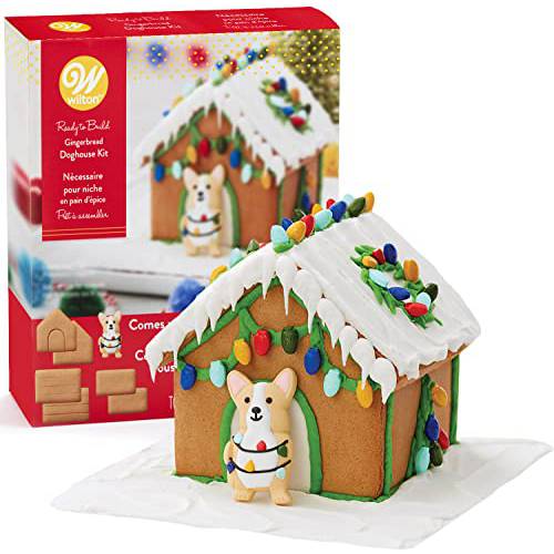 Gingerbread House Kit Addition. Christmas Sleigh Cookie Kit, Build It Yourself - Includes Gingerbread Panels, 5 Types of Candies, White Icing, Decorating Bag & Tip, Bundled With Fun Holiday Stickers
