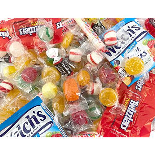 Candy Assortment Smarties Lollipops, SweeTarts, Dots, Welch’s, Tootsie Rolls, 3 Pound Bag