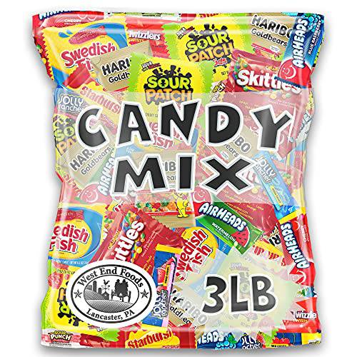 West End Foods Bundle of Candy (3 Pound) Variety Pack Includes Sour Patch, Twizzlers, Swedish Fish, Airheads, Jolly Rancher, and Sour Punch
