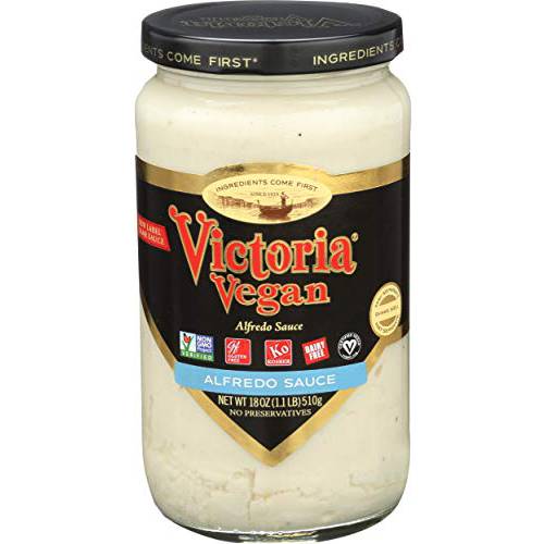 Victoria Vegan Sauce, Original Alfredo, 18 Fluid Ounce