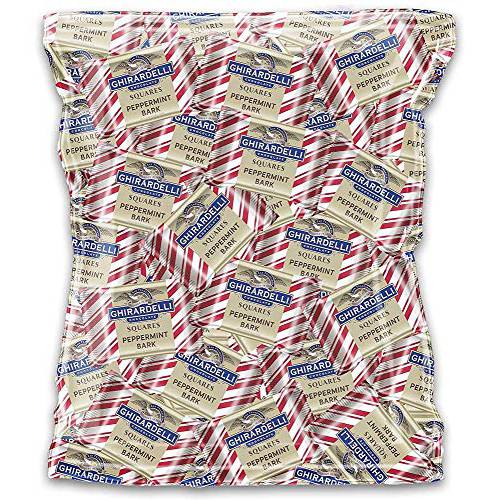 Ghirardelli Squares Milk Chocolate Bundle with Peppermint Bark (2 Pounds)