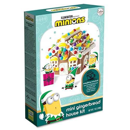 Minions Mini Gingerbread House Decorating Kit, Pre-baked, 7 ounce