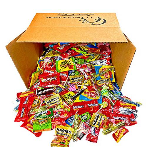 Ultimate Candy Bulk Variety Pack - Individually Wrapped Assorted Fun Size Candy Box (4lbs 8oz) Ideal for Parties, Pinatas, Halloween Candy & More