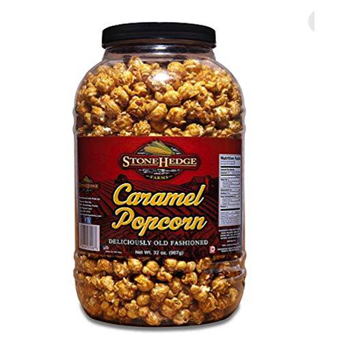 StoneHedge Farms Gourmet Caramel Popcorn - Deliciously Old Fashioned 32 Oz. Tall Tub - Made in the USA (Caramel(Most Popular))