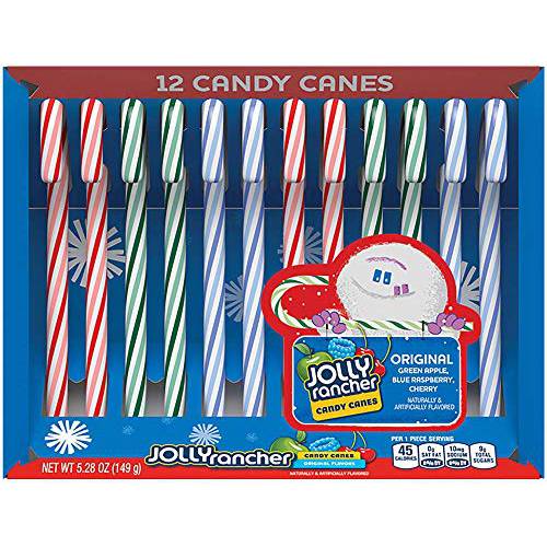 Jolly Rancher Candy Canes - Original Flavors - 12 ct