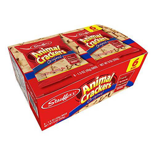 Stauffers Original Animal Crackers, 12 Snack Packs, 1.5 Oz. Each