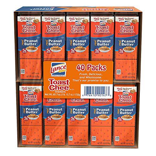 Lance Toast Chee Peanut Butter Crackers - 80 ct
