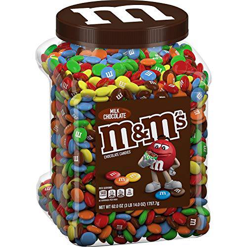 M&M’s Milk Chocolate Candies 3Lb 14oz Jar Limited