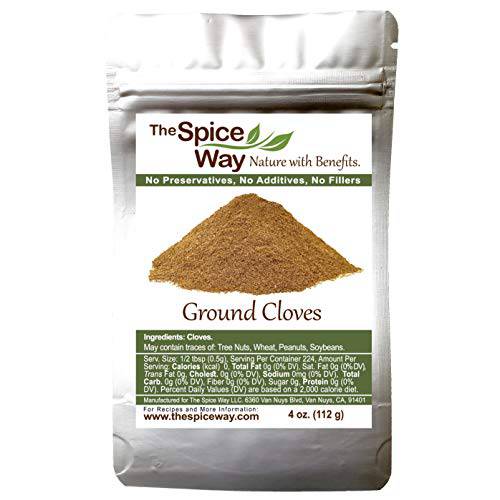 The Spice Way Cloves - ground ( 4 oz ) clove powder, for many savory dishes and even tea
