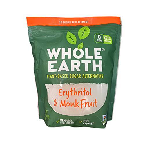 Whole Earth Plant-Based Sugar Alternative, Erythritol & Monk Fruit, 32 OZ