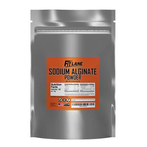 Sodium Alginate Powder, Food Grade Bulk Powder for Thickening, Non-GMO and Vegan, 1lb (16 oz) Bag