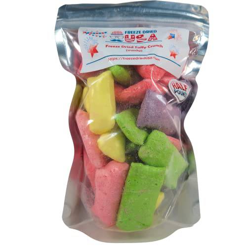 FREEZE DRIED USA Laffy Taffy Candy (8 oz) - Delicious Fruity Flavors - Includes Banana, Strawberry, Green Apple, Cherry - Unique Novelty Gift for Birthdays, Christmas, Easter - Made In the USA