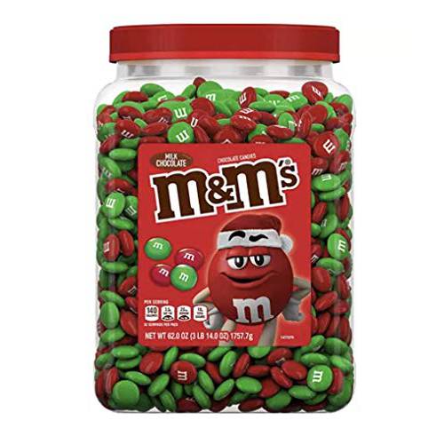 M&M’s Chocolate Candies Christmas Edition Pantry-Size, 62 Ounces