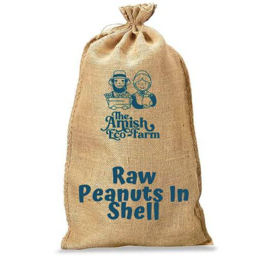 Hamptons Farms Raw In Shell Peanuts Packed by The Amish Eco-Farm 10Lbs Eco-Friendly Bag (Great for Boiling, Squirrels and Birds)