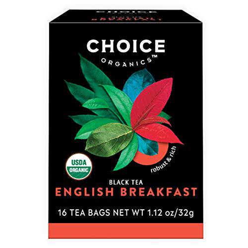 Choice Organics - Organic English Breakfast Tea (3 Pack) - Fair Trade - Compostable - Contains Caffeine - 48 Organic Black Tea Bags