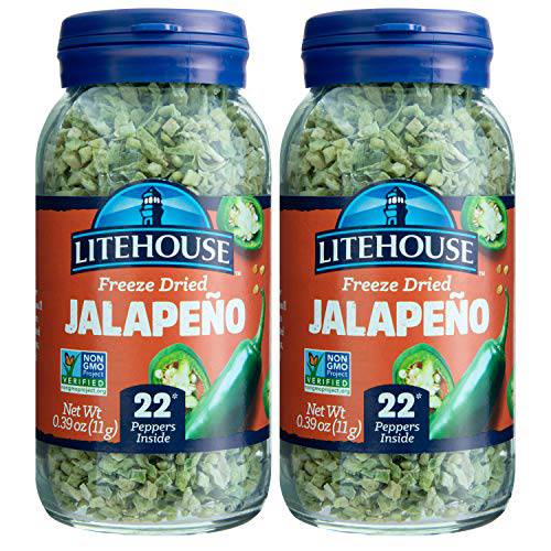 Litehouse Freeze Dried Green Jalapeno Herb, 0.39 Ounce, 2-Pack