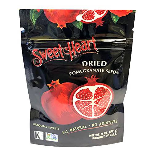 2 Oz. Sweetheart Dried Pomegranate Seeds | All Natural, No Sugar Added | 100% Fruit | Non-GMO | Vegan | No Refrigeration Needed