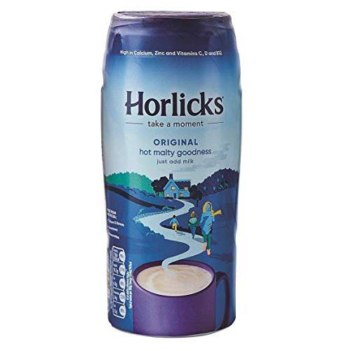 Horlicks Malted Milk Powder 500 Gram Jar - Made in England for Malt - Creamy, Malty Taste - Free From Artificial Colors, Sweeteners, and Preservatives