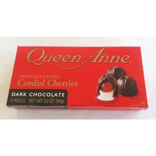 Queen Ann Cordial Cherries Dark Chocolate, 3.3 Oz