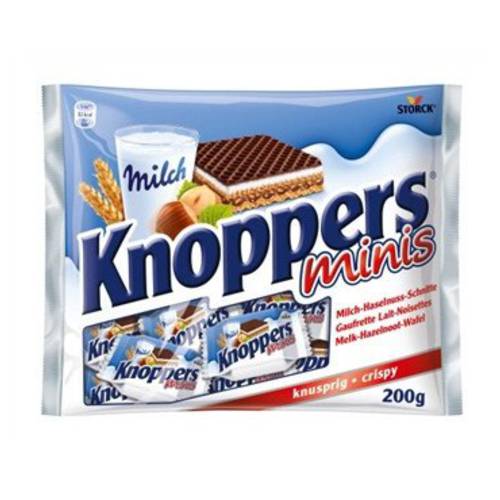 Storck Knoppers Mini Milk and Hazelnut Cream Wafer -1 Bag -
