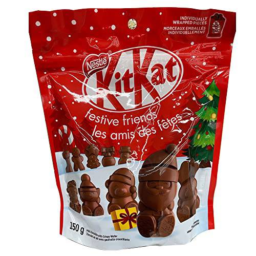 Nestle Kitkat Festive Friends Christmas Santa Chocolate, 150g/5oz {Imported from Canada}