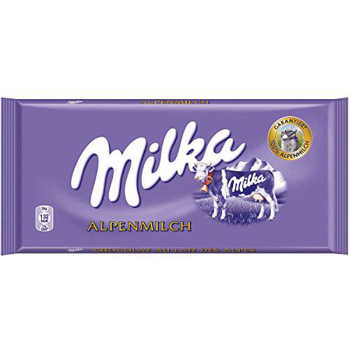 World’s Best Milka Chocolate - Alpine Milk, 10 Bars