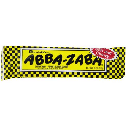 ABBA-ZABA Candy Bars, 1.8 Ounce Bars (Bulk Pack of 24)