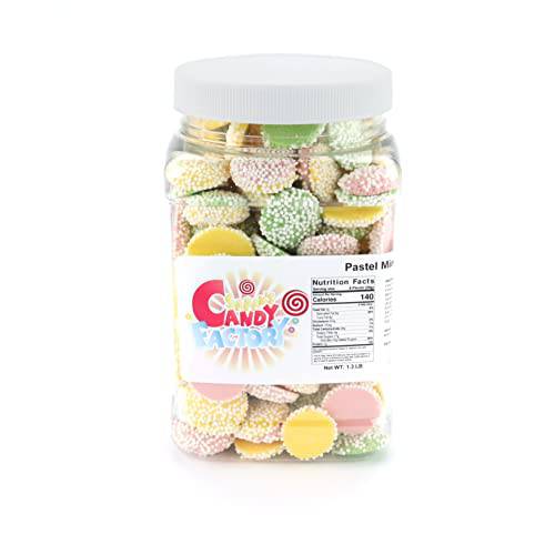 Sarah’s Candy Factory Pastel Mint Nonpareils in Jar (1.3 Lbs)