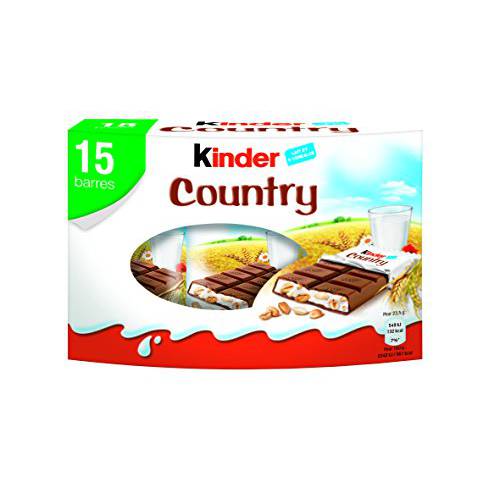 Kinder Country 15 bars pack- IMPORTED from Germany-Shipping from USA